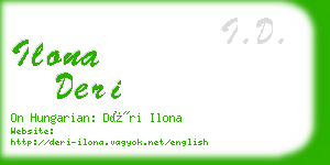 ilona deri business card